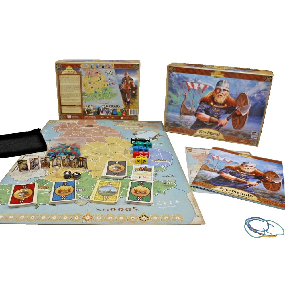 878 Vikings Invasions of England Board Game 2017 Academy Games Complete Rare VGC